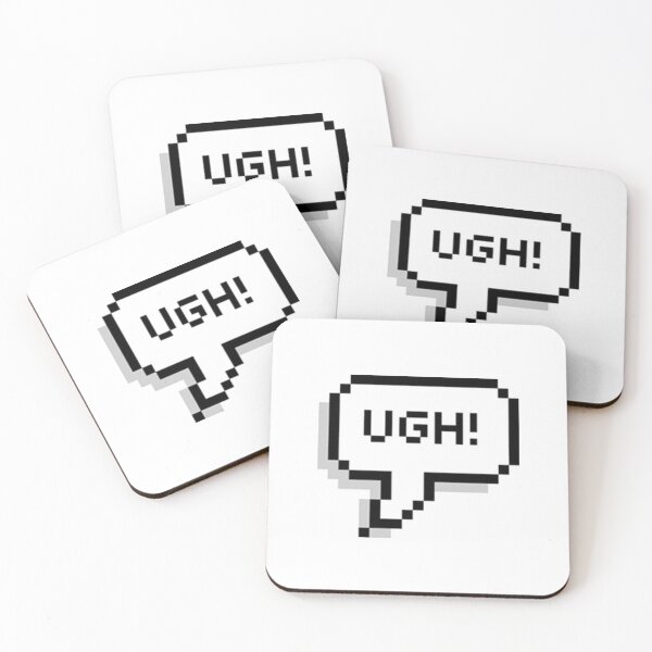 Item preview, BTS UGH! Pixel Speech Bubble designed and sold by angiecat-art.
