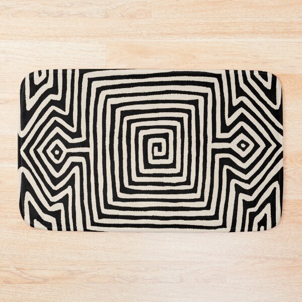 Item preview, Kuna Indian Tribal Mola - Black and White designed and sold by Esprit-Mystique.