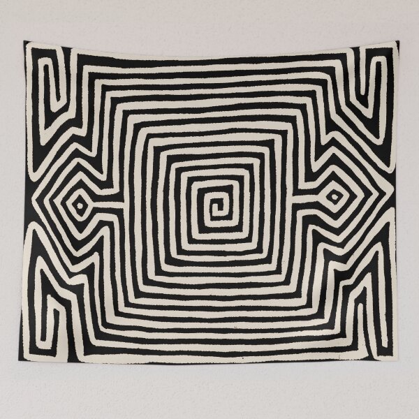 Item preview, Kuna Indian Tribal Mola - Black and White designed and sold by Esprit-Mystique.