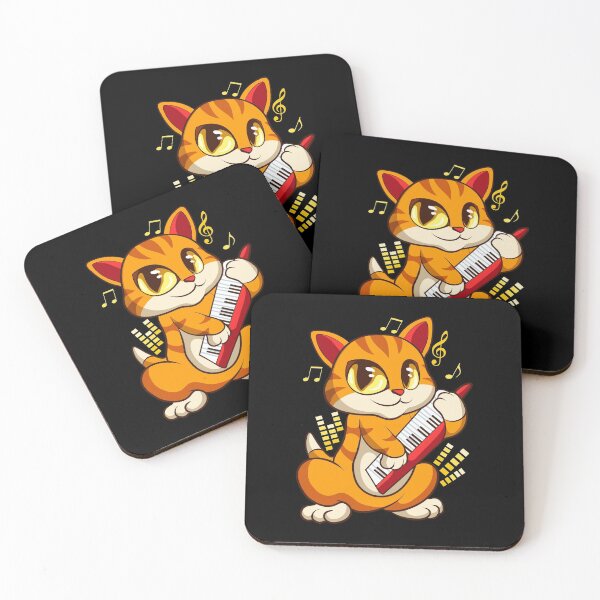 Item preview, Cute Musician Cat Kitty Playing Guitar designed and sold by perfectpresents.