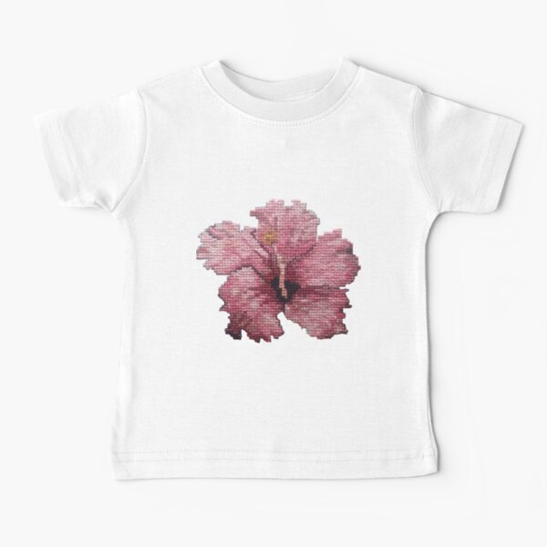 Red Hibiscus Baby T-Shirt