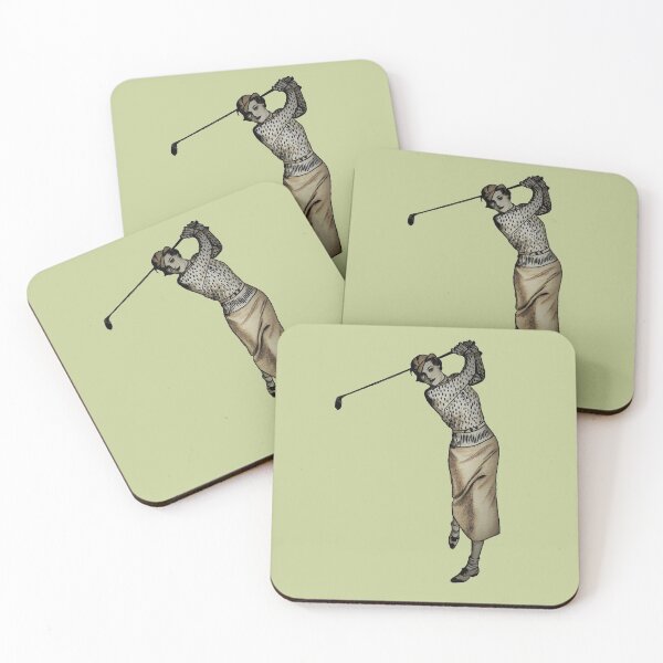 Item preview, Vintage Woman Golfer Swinging the Golf Club designed and sold by urmaddad.