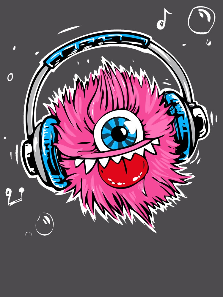 Thumbnail 6 of 6, Premium Oversized Hoodie, Music Monster designed and sold by LemonTreeDesign.