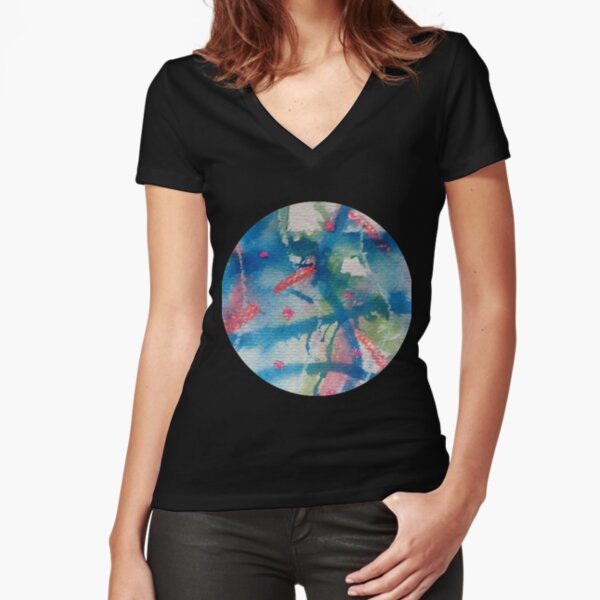 Get Up N Dance Fitted V-Neck T-Shirt