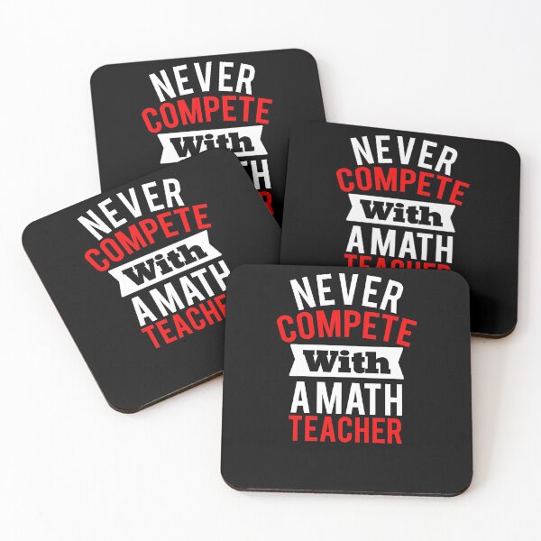 Item preview, Never Compete With A Math Teacher, Math Teacher Stickers, Future Teacher Stickers designed and sold by MrElgo.