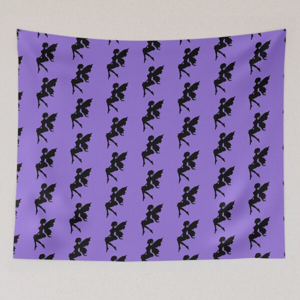 Item preview, SILHOUETTE FAIRY ON MEDIUM PURPLE designed and sold by PetsandBeyond.