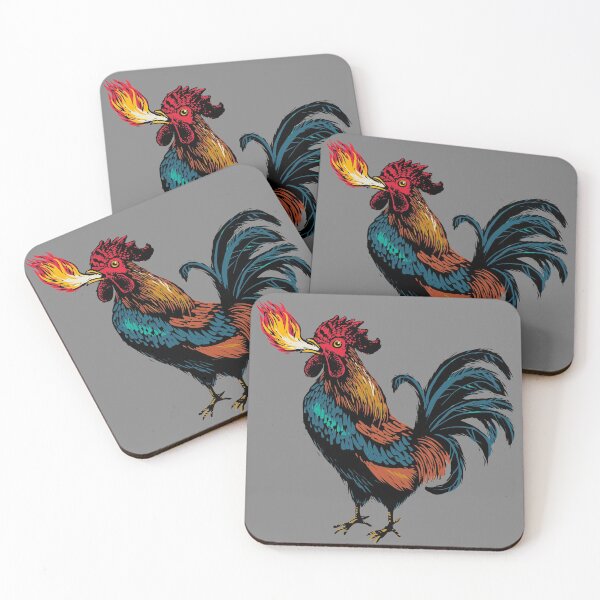 Aperçu de l'œuvre Coq cracheur de feu créée et vendue par Cori Redford.