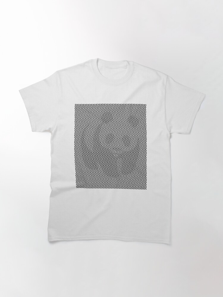 Alternate view of Pattern Zig-Zag Psychedelic Hypnotic Visual Illusion Classic T-Shirt