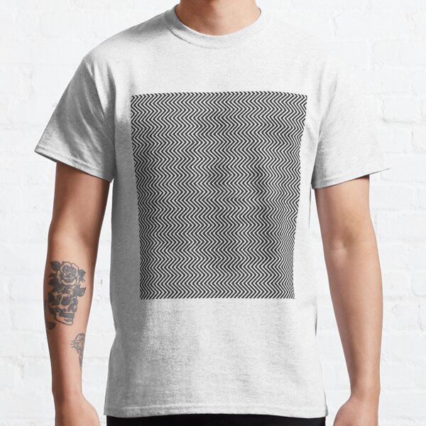 Pattern Zig-Zag Psychedelic Hypnotic Visual Illusion Classic T-Shirt