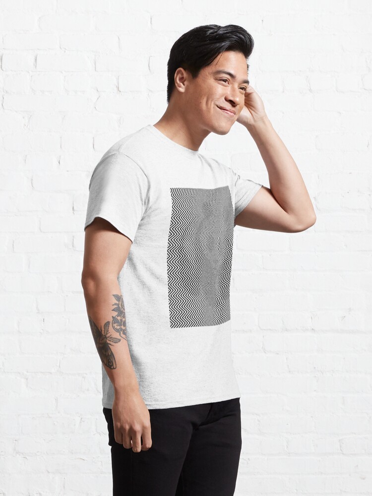 Alternate view of Pattern Zig-Zag Psychedelic Hypnotic Visual Illusion Classic T-Shirt