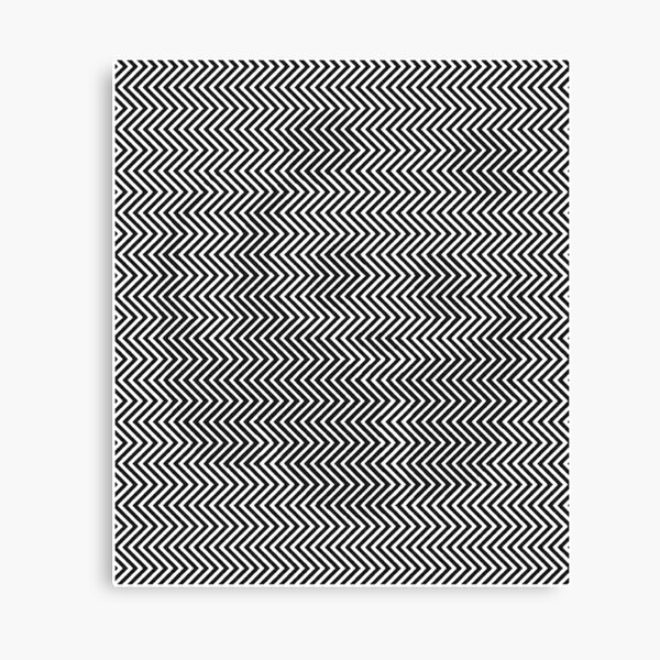 Pattern Zig-Zag Psychedelic Hypnotic Visual Illusion Canvas Print