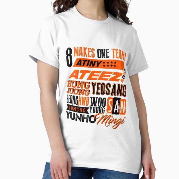 Item preview, ATEEZ Font Collage designed and sold by skeletonvenus.