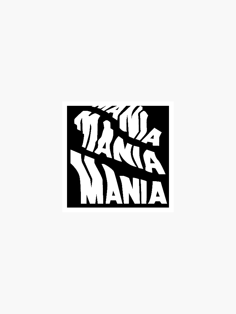 "Madeon Mania Logo Black and White" Sticker for Sale by jpworlds