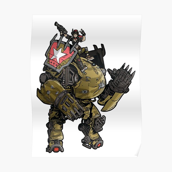 Moze The Gunner With Iron Bear Borderlands 3 Poster