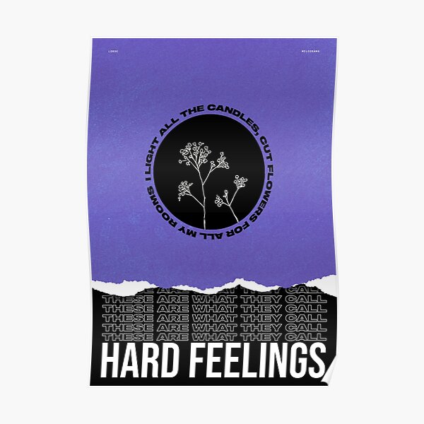 lorde - hard feelings poster Poster