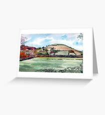 "Autumn Knoll" - Brent Knoll, Somerset Greeting Card