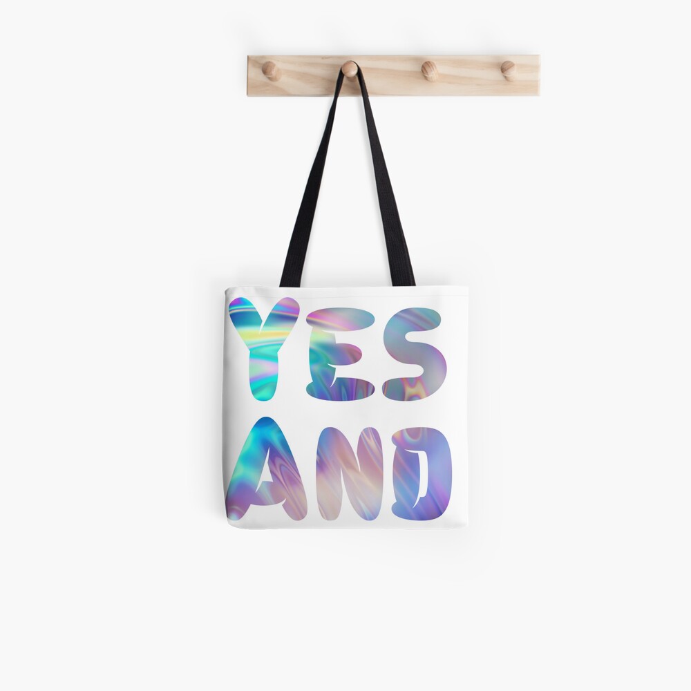 "Yes and " Tote Bag for Sale by Tunnelsnakefool Redbubble