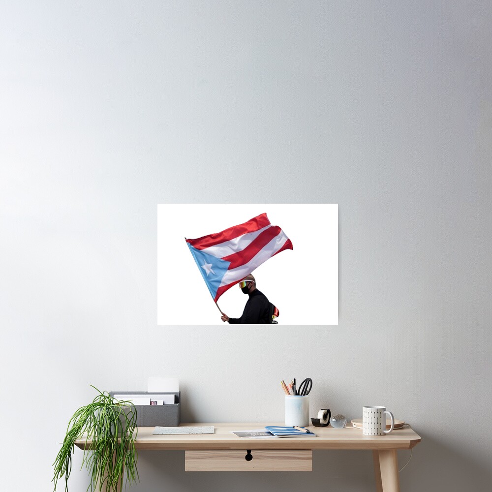 "bad bunny flag" Poster for Sale by andi0521 Redbubble