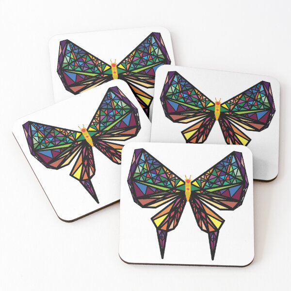 Item preview, Geometric Butterfly Hand Drawn Art  designed and sold by fashopera.
