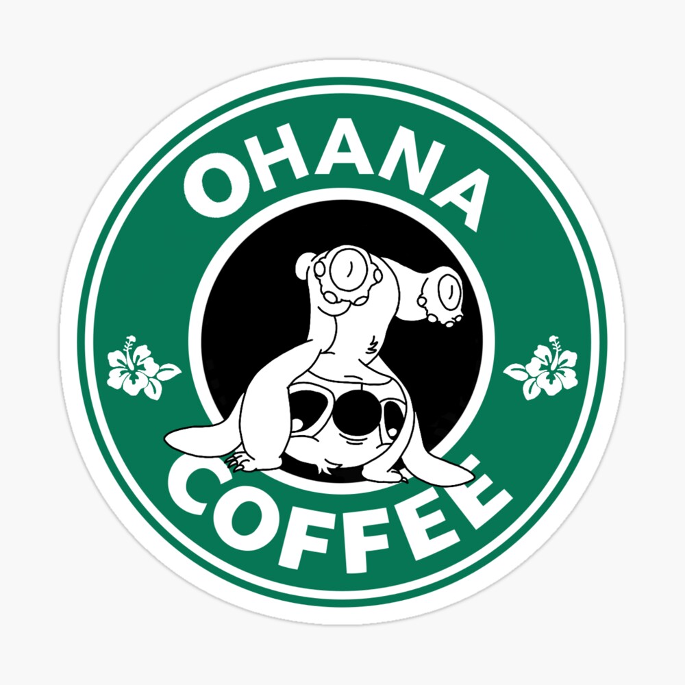 Ohana Coffee Starbucks Cup Svg, Coffee Logo Svg, Stitch Svg