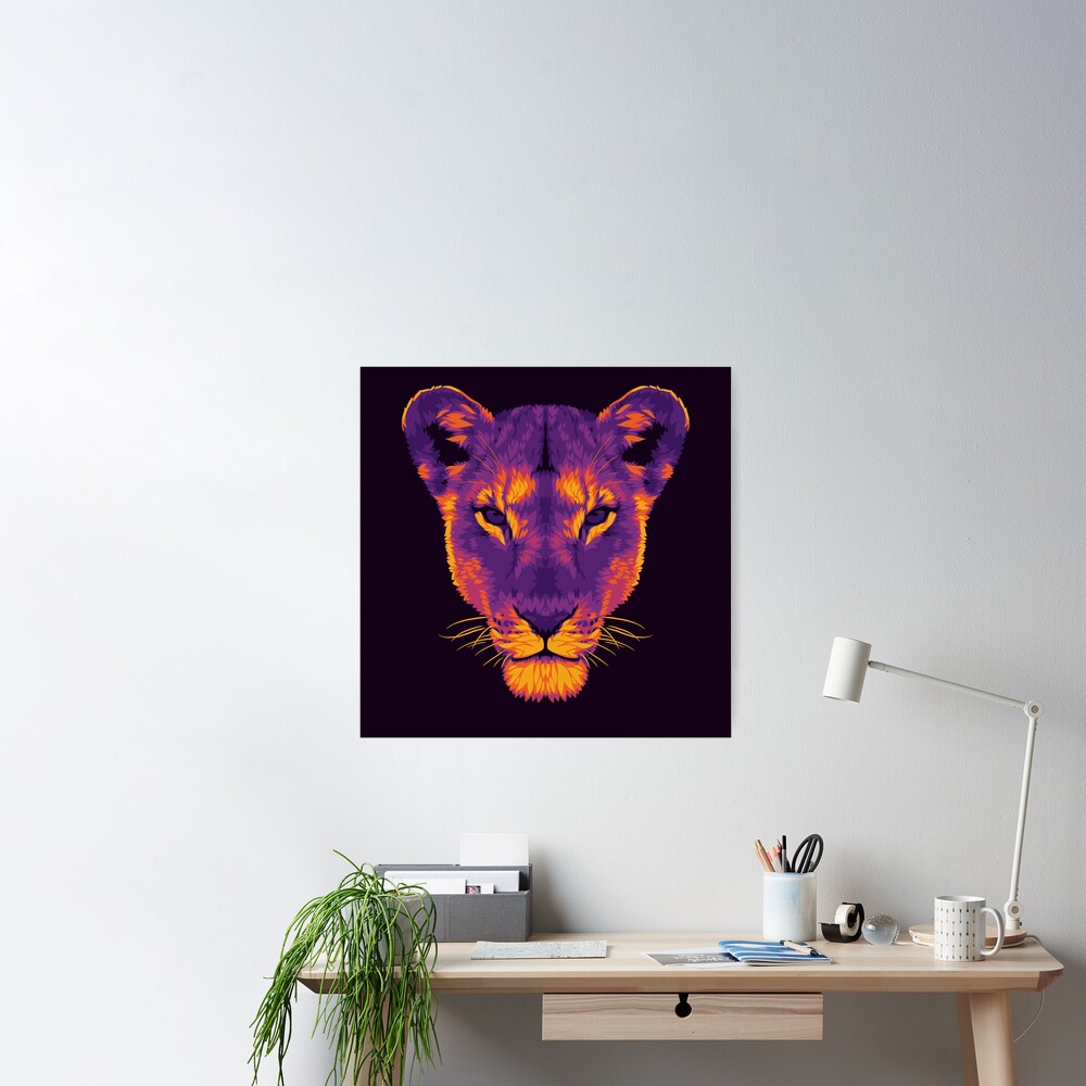 The Dark Lioness Poster for Sale by polliadesign