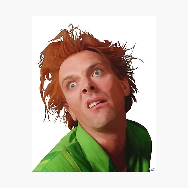 Drop Dead Fred Realistic Digital Portrait, No Background Photographic Print
