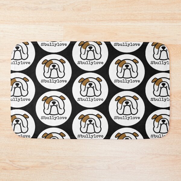 Item preview, #BULLYLOVE - show off your Bulldog love - perfect Bully sticker - English Bulldog by Smooshface United designed and sold by smooshfaceutd.