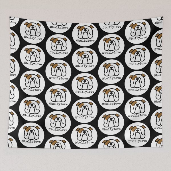 Item preview, #BULLYLOVE - show off your Bulldog love - perfect Bully sticker - English Bulldog by Smooshface United designed and sold by smooshfaceutd.