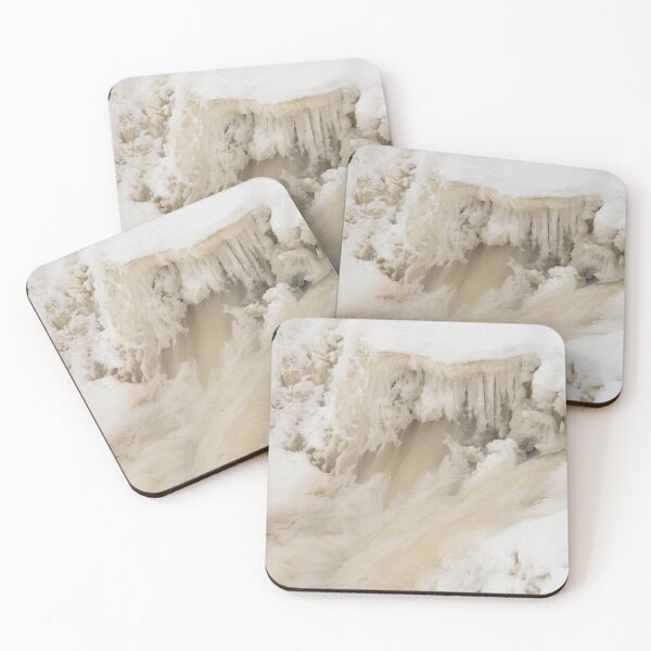 Item preview, Frozen Gabbro Falls Winter in Upper Peninsula of Michigan designed and sold by Steven Holt.