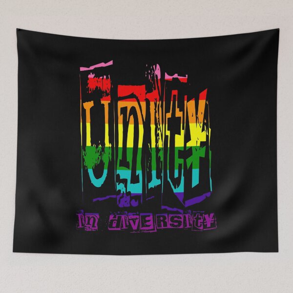 Item preview, Unity in Diversity Gay Pride Rainbow Colors designed and sold by URSparklingShop.