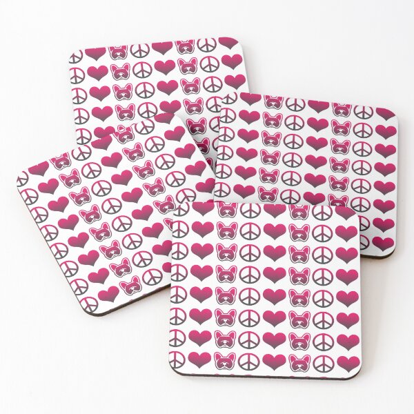 Item preview, Peace. Love. French Bulldogs! designed and sold by smooshfaceutd.