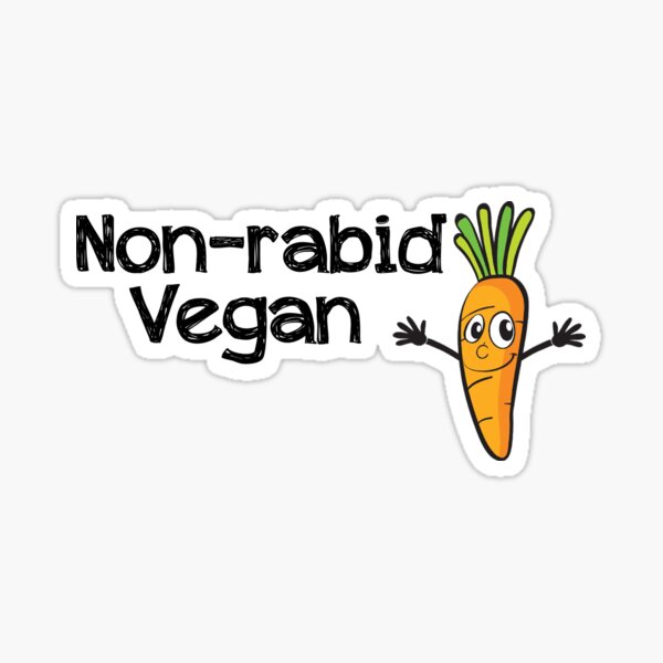 Non-rabid Vegan Sticker