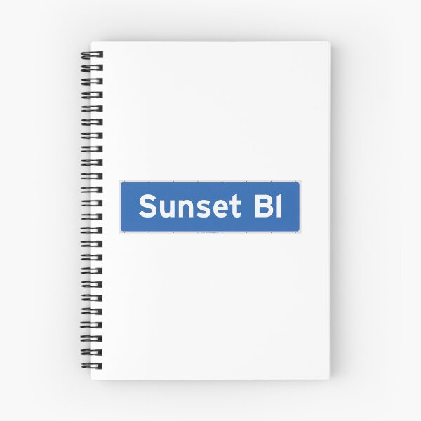 Item preview, Sunset Boulevard Los Angeles street sign designed and sold by trqffic.