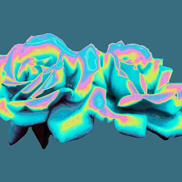 Artwork thumbnail, Aqua Rose by dinaaaaaah