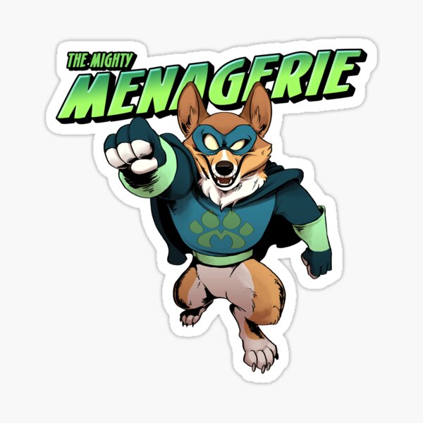 The Mighty Menagerie Sticker