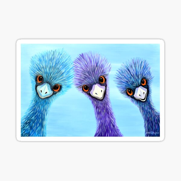 The Three Amigos - Emus Sticker