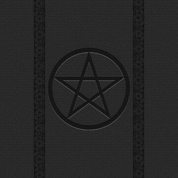 Gothic Gift Embossed Purple Spell Book Pentagram Witch Wicca