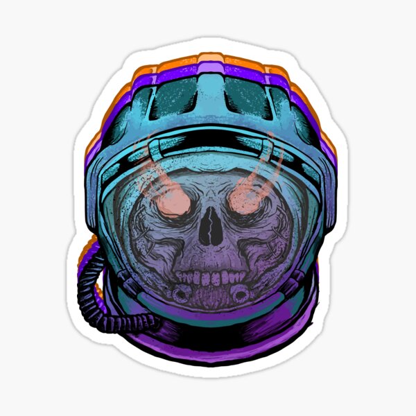 Space Skull Sticker