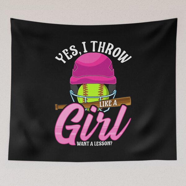 Item preview, Funny Yes, I Throw Like a Girl Want a Lesson? designed and sold by perfectpresents.