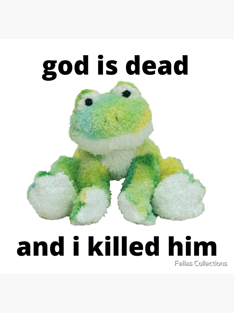  Cursed  Beanie Baby Frog  Meme  Sticker Sticker by 