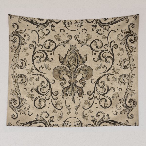 Item preview, Vintage Fleur-de-lis ornament  designed and sold by k9printart.