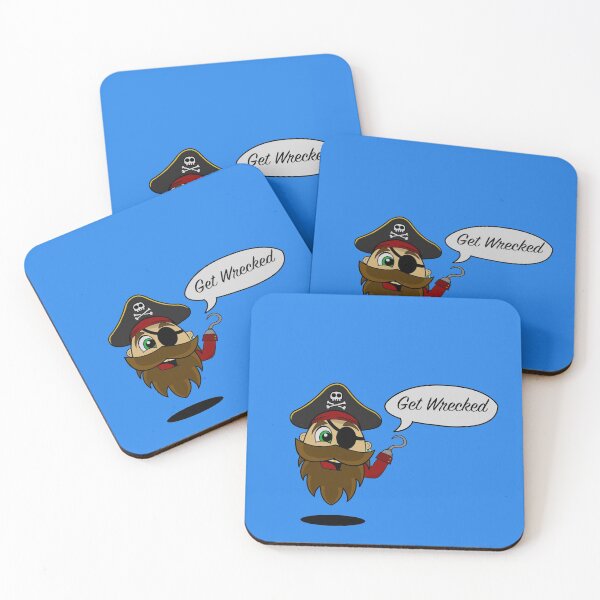Item preview, EGGZ - Pirate Captain 'Get Wrecked' designed and sold by Point of View.