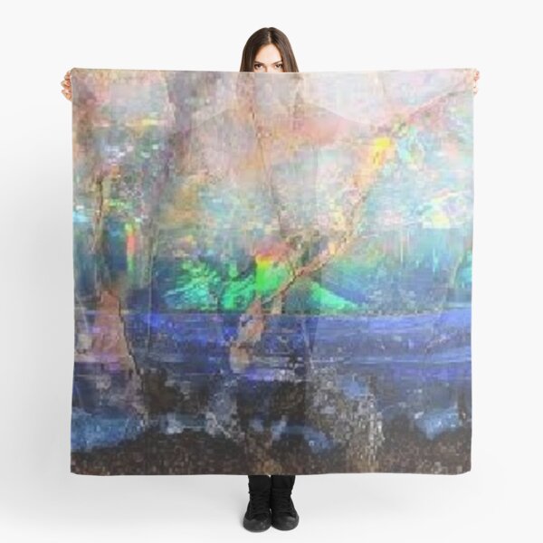 Blue Opal Gemstone Scarf