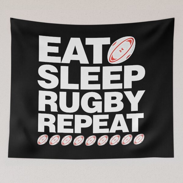 Item preview, Eat Sleep Rugby Repeat designed and sold by elhefe.