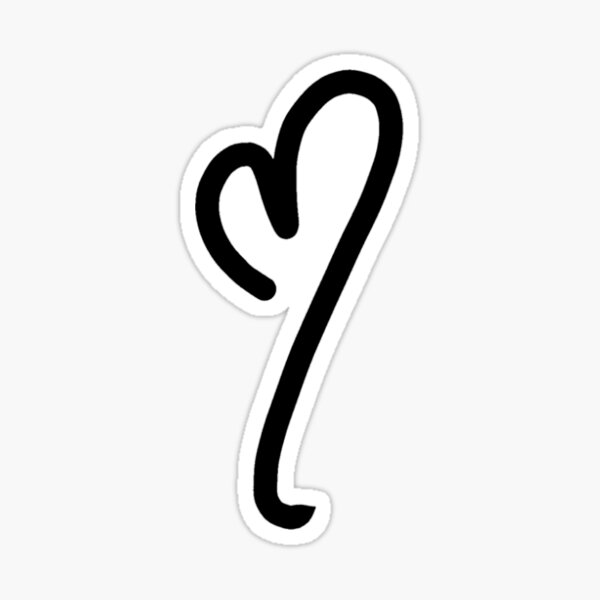 Item preview, Stylised Heart (White) designed and sold by emDesign123.