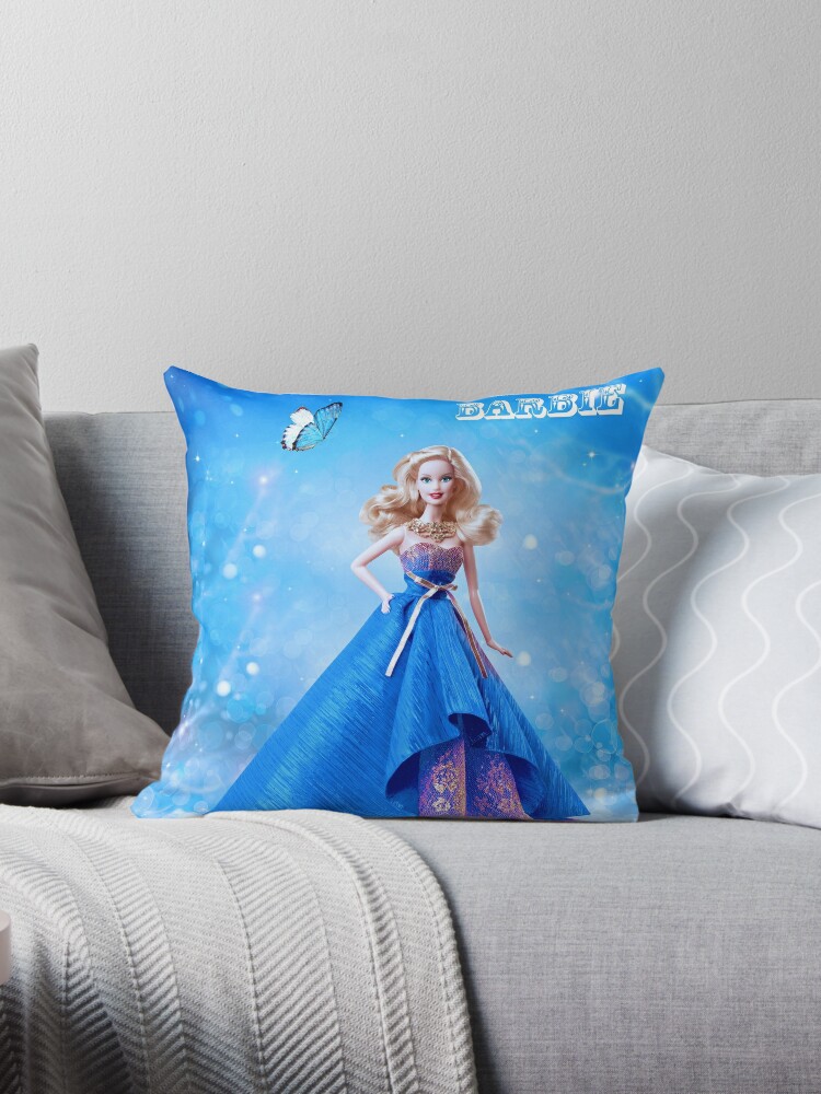 barbie throw pillow