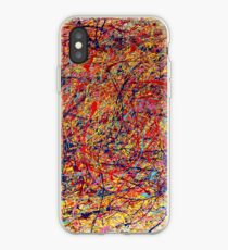 Abstract Jackson Pollock Painting Original Art Titled: Dynamic iPhone Case