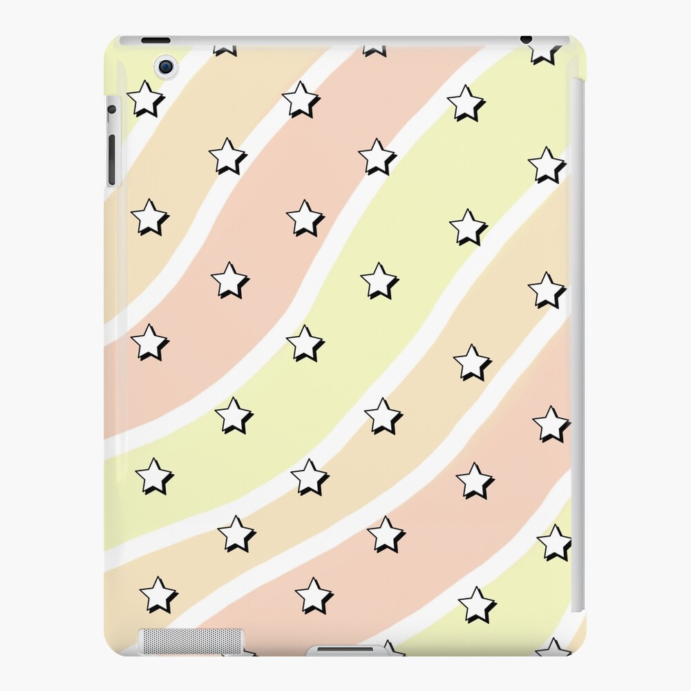 Aesthetic Yellow Orange Red Waves With Stars Wallpaper Ipad Case Skin By Pastel Paletted Redbubble