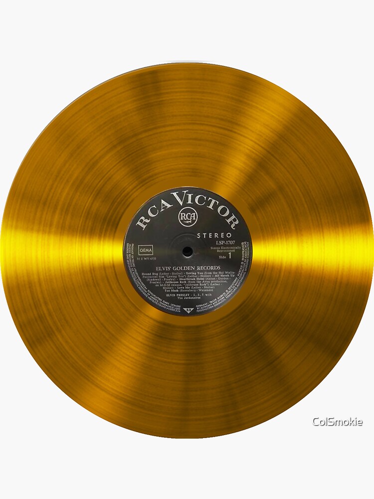 Gold Vinyl Record | Sticker