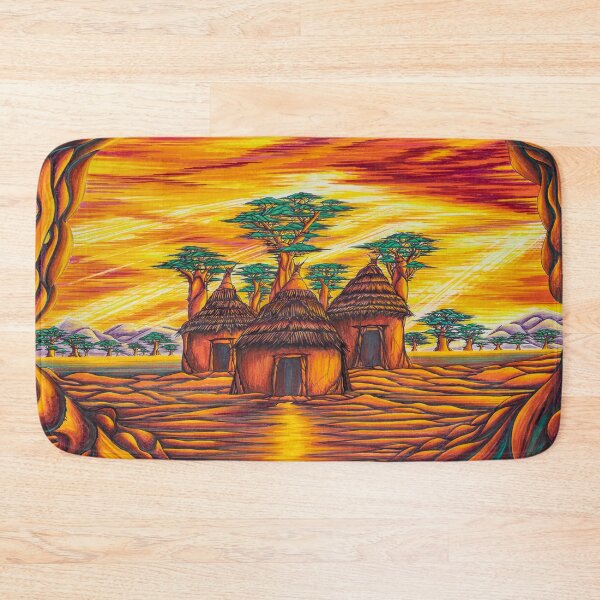 Item preview, African Village designed and sold by mgjohnsonart.
